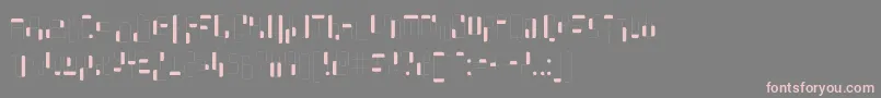 フォントWhatAStupidName – 灰色の背景にピンクのフォント