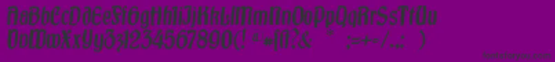 フォントBurgfest – 紫の背景に黒い文字