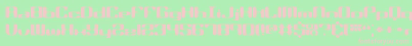 SyndromeBrk Font – Pink Fonts on Green Background