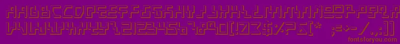 Beam3D Font – Brown Fonts on Purple Background