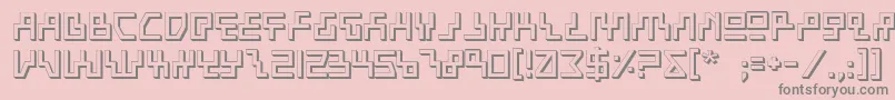 Beam3D Font – Gray Fonts on Pink Background