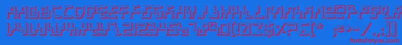 Beam3D Font – Red Fonts on Blue Background