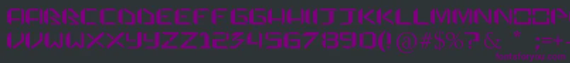 PraetorianDefianceTrueType Font – Purple Fonts on Black Background
