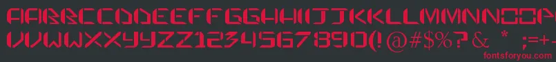 PraetorianDefianceTrueType Font – Red Fonts on Black Background