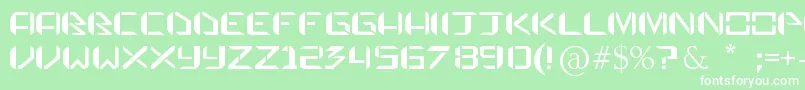 PraetorianDefianceTrueType Font – White Fonts on Green Background