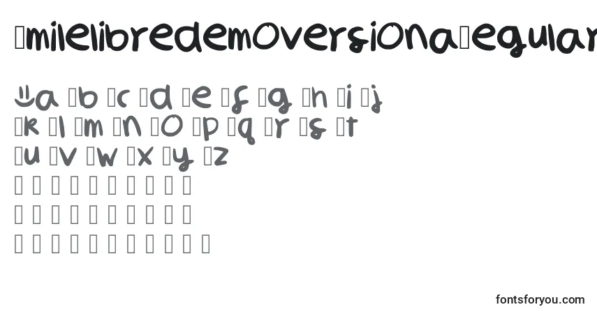 SmilelibredemoversionaRegular Font – alphabet, numbers, special characters