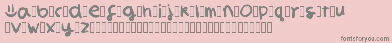 SmilelibredemoversionaRegular Font – Gray Fonts on Pink Background