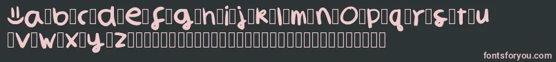 SmilelibredemoversionaRegular Font – Pink Fonts on Black Background