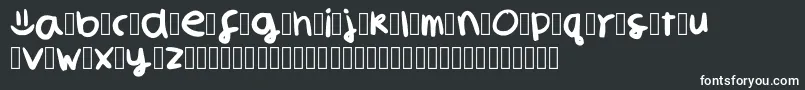 フォントSmilelibredemoversionaRegular – 黒い背景に白い文字