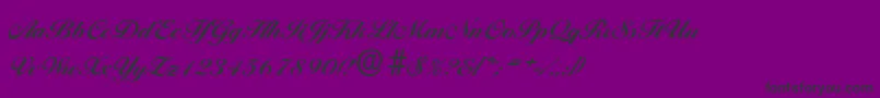 BallantinesserialXboldRegular Font – Black Fonts on Purple Background