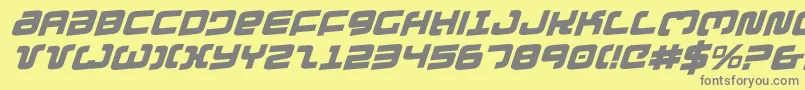 Exedorero Font – Gray Fonts on Yellow Background