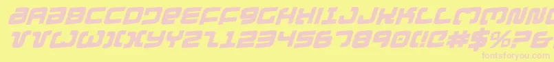 Exedorero Font – Pink Fonts on Yellow Background