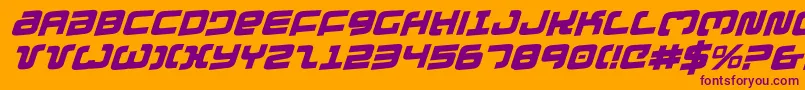 Exedorero Font – Purple Fonts on Orange Background