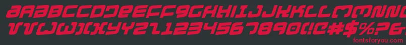 Exedorero Font – Red Fonts on Black Background