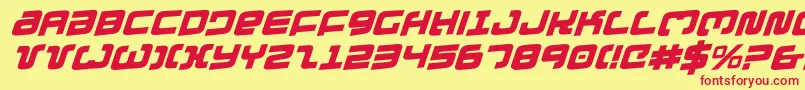 Exedorero Font – Red Fonts on Yellow Background