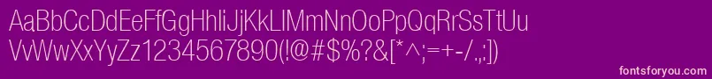 SanscondlhRegular Font – Pink Fonts on Purple Background