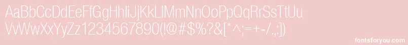 SanscondlhRegular Font – White Fonts on Pink Background