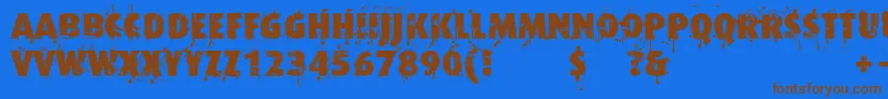 More about Formfoundcom Font Formfoundcom Font – Brown Fonts on Blue Background