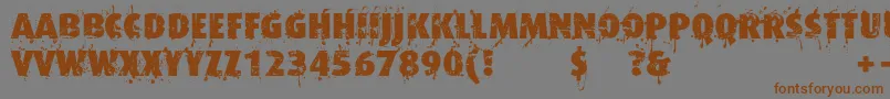 Formfoundcom Font – Brown Fonts on Gray Background