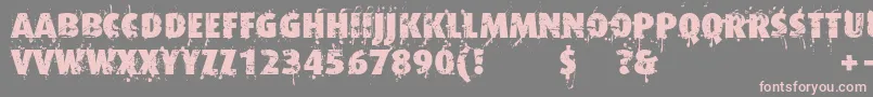 Formfoundcom-Schriftart – Rosa Schriften auf grauem Hintergrund