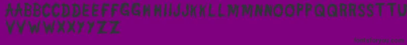 DannyVarefella Font – Black Fonts on Purple Background