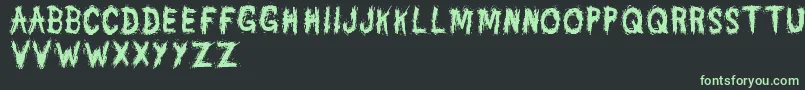 DannyVarefella Font – Green Fonts on Black Background