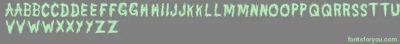 DannyVarefella Font – Green Fonts on Gray Background
