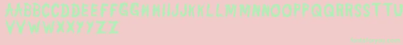 DannyVarefella Font – Green Fonts on Pink Background