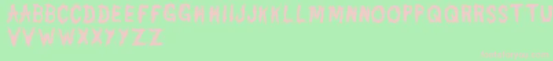 DannyVarefella Font – Pink Fonts on Green Background