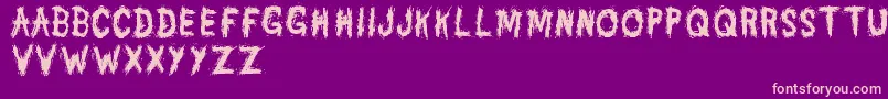 DannyVarefella Font – Pink Fonts on Purple Background