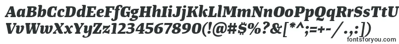TangerserifmediumExtrabolditalic Font – Serif Fonts
