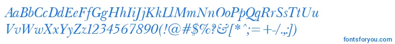 BaskervilleLightItalic Font – Blue Fonts