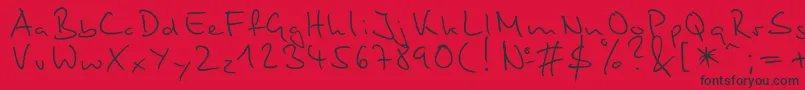 Stylograph Font – Black Fonts on Red Background