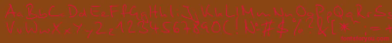 Stylograph Font – Red Fonts on Brown Background