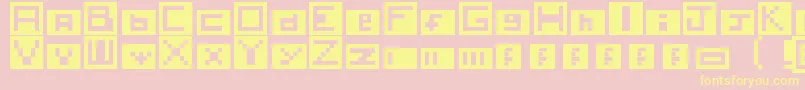 Insider Font – Yellow Fonts on Pink Background