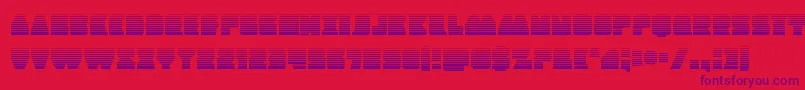 Contourofdutygrad Font – Purple Fonts on Red Background