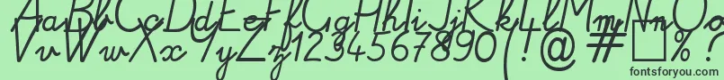 Alamain Font – Black Fonts on Green Background