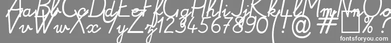 Alamain Font – White Fonts on Gray Background
