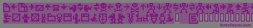 Шрифт TpfDisplaySymbol – фиолетовые шрифты на сером фоне