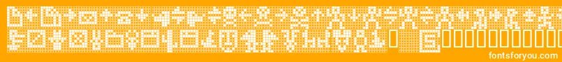 TpfDisplaySymbol Font – White Fonts on Orange Background