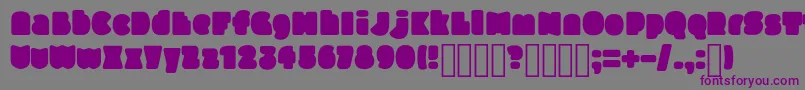 SlukoniFat Font – Purple Fonts on Gray Background