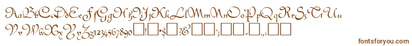 CobblebRegular Font – Brown Fonts on White Background