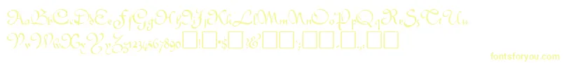 CobblebRegular-fontti – keltaiset fontit