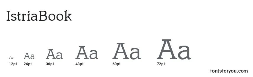 IstriaBook Font Sizes
