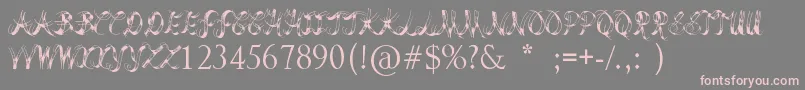 LastBreath Font – Pink Fonts on Gray Background