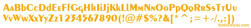 Exotic350BoldTl Font – Orange Fonts on White Background
