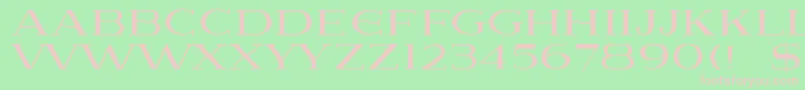 Lausanne Font – Pink Fonts on Green Background