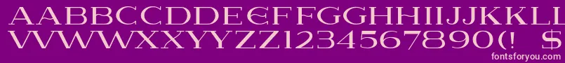 Lausanne Font – Pink Fonts on Purple Background