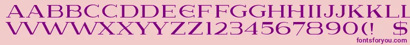 Lausanne Font – Purple Fonts on Pink Background