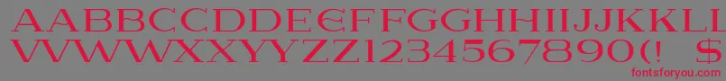 Lausanne Font – Red Fonts on Gray Background